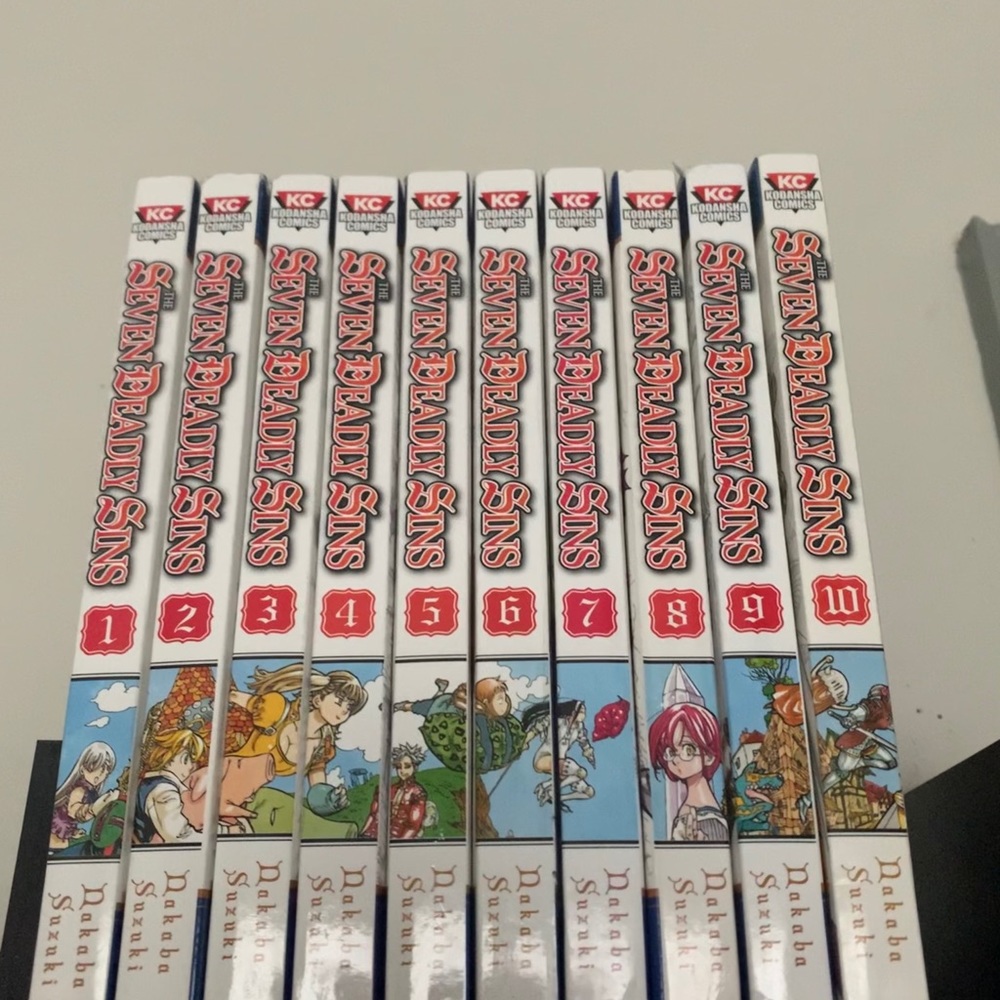 7 Deadly Sins Manga Series Books 1-10